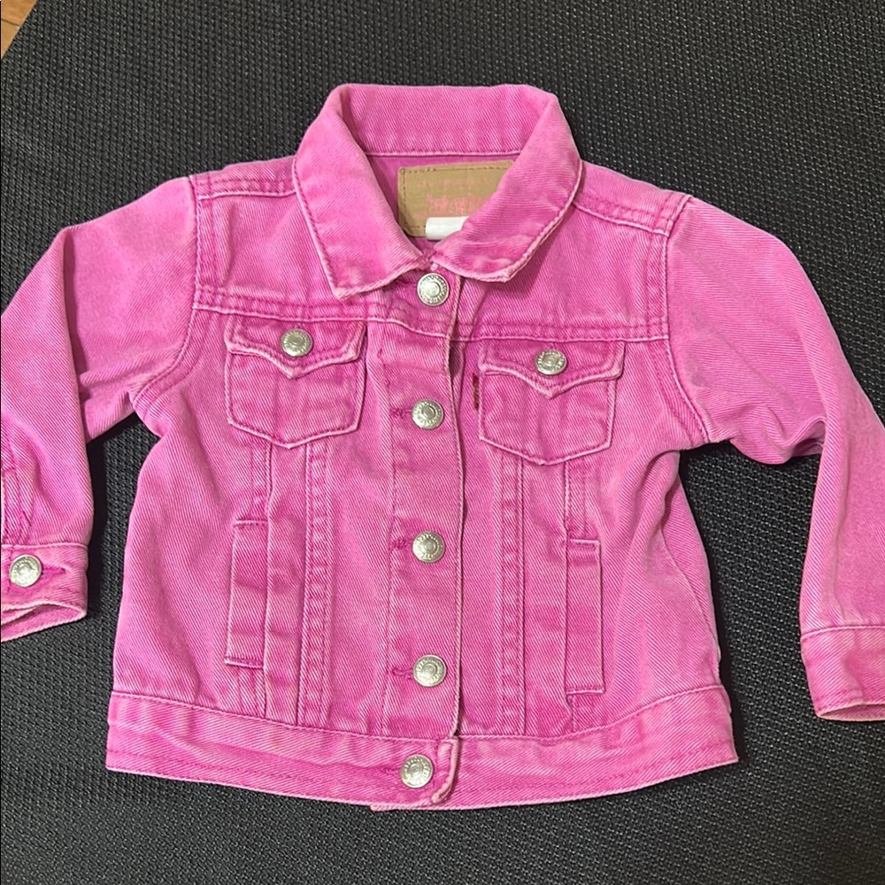 Pink Denim Kids Jacket